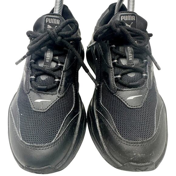 Puma RS Fast 382060-01 Black Running Shoes Sneakers Size 5C - Picture 2 of 8